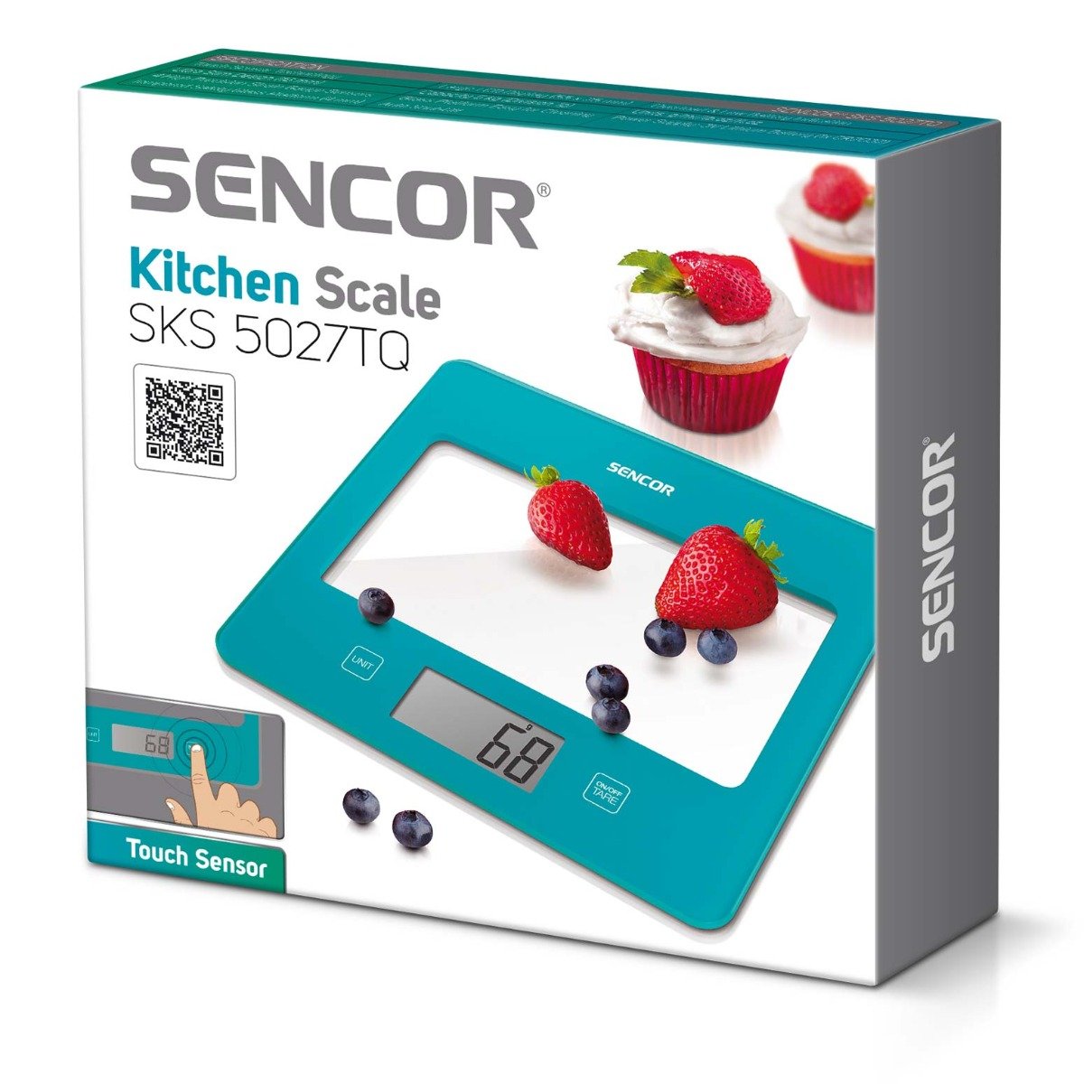 "SENCOR" SKS 5027TQ KITCHEN SCALE- TURQUOISE