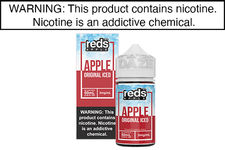 REDS ICED APPLE E JUICE BY 7 DAZE