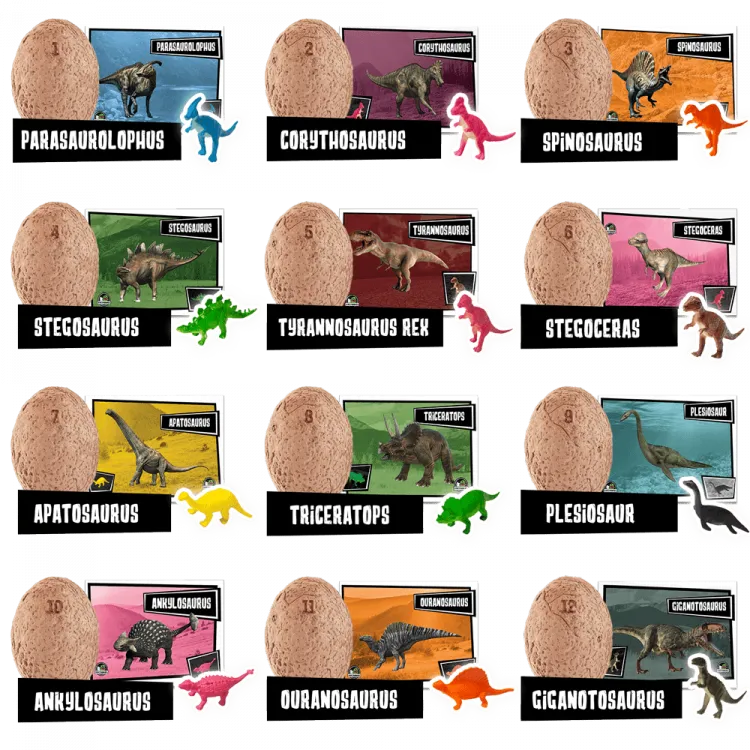 12 DINO'S EGGS DIGGING GAME