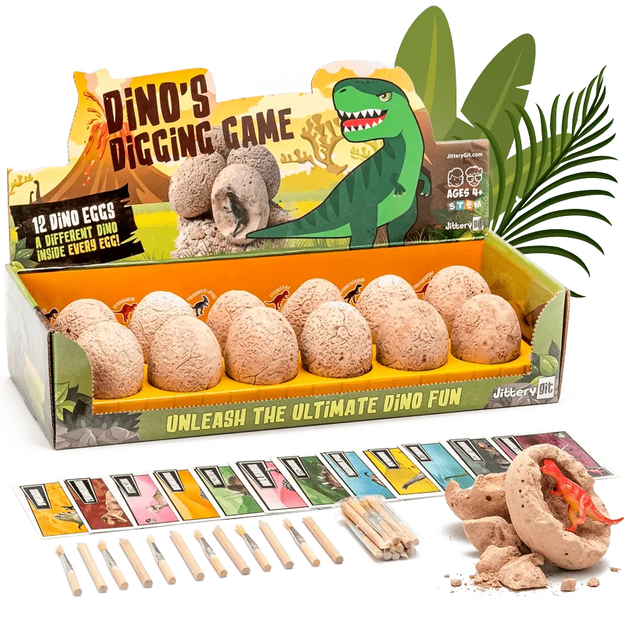 12 DINO'S EGGS DIGGING GAME