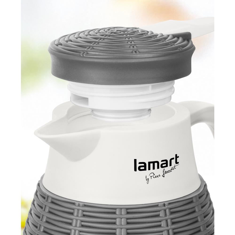 "LAMART" LT4042 VACUUM FLASK BROWN 1LTR RATAN
