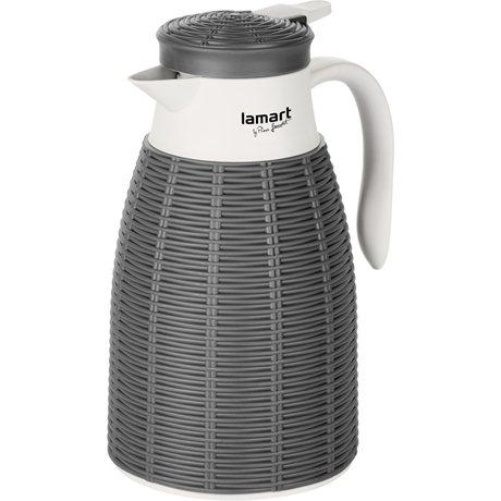 "LAMART" LT4042 VACUUM FLASK BROWN 1LTR RATAN