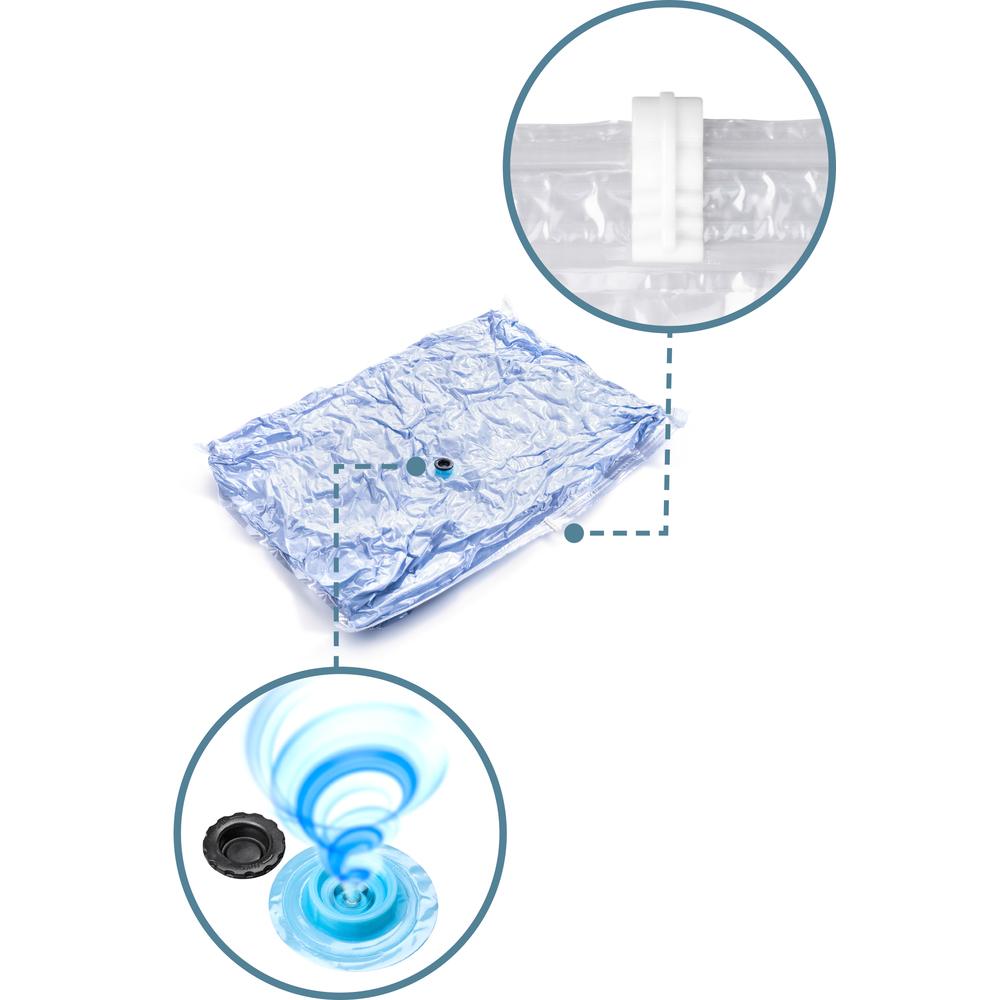 "LAMART" LT8024  VACUUM STORAGE BAG - 2PCS 100X70 CM