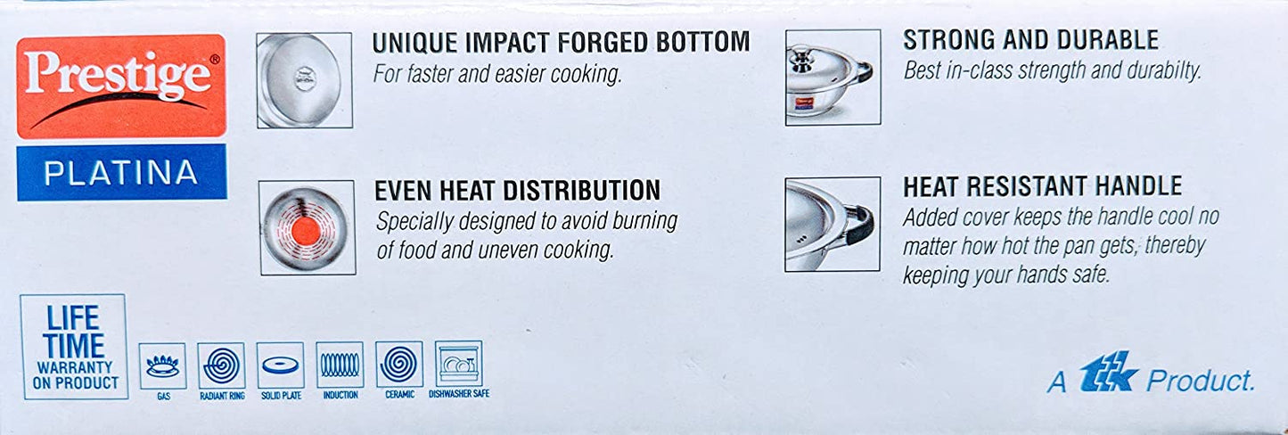 "PRESTIGE" PLATINA STAINLESS STEEL COOKWARE 220MM